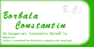 borbala constantin business card